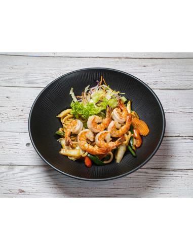 41.Spicy Udon mit Garnelen