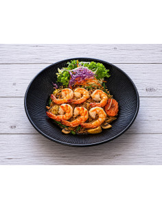 40.Pad Thai mit Garnelen