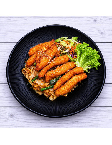 40.Pad Thai mit Knuspriges Hühnchen